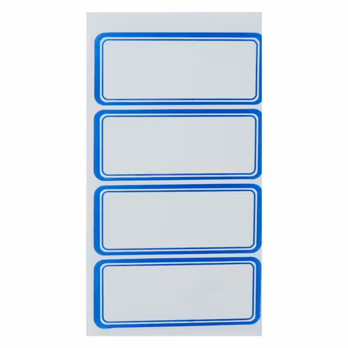 برچسب دور آبی 33*73 میلی متر بسته 400 عددی