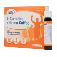 ویال ال کارنیتین و قهوه سبز یوروویتال 6 عدد Eurhovital L Carnitine And Green Coffee 6 Drinking Vials