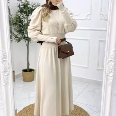 سارافون زنانه پشمی مدل فینگر دار