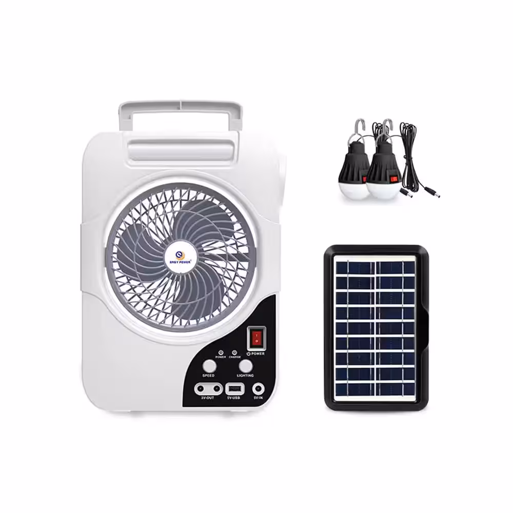 پنکه و چراغ کمپینگ 3 حالته پاوربانک دار مسافرتی