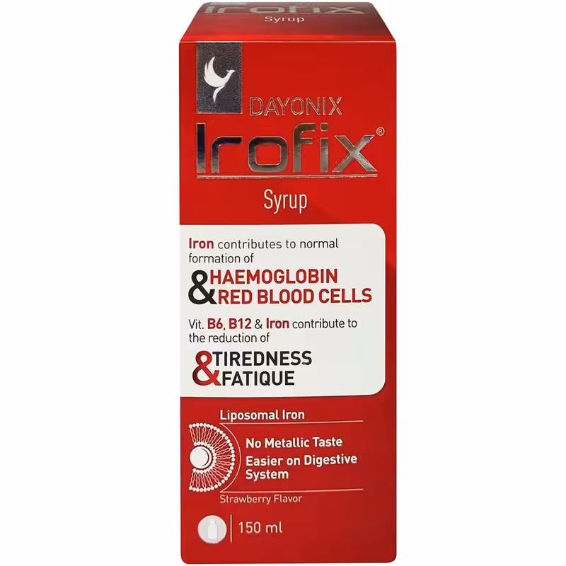 شربت آیروفیکس دایونیکس فارما 150 میلی لیترIROFIX SYRUP DAONIX