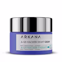 A‑QS Hacker Night Cream ارکانا – کرم شب تخصصی ترمیم‌کننده، ضدپیری و بازسازی‌کننده (50 میل)