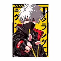 متال پوستر(براق)-طرح Naruto  -کد02-سایزA4