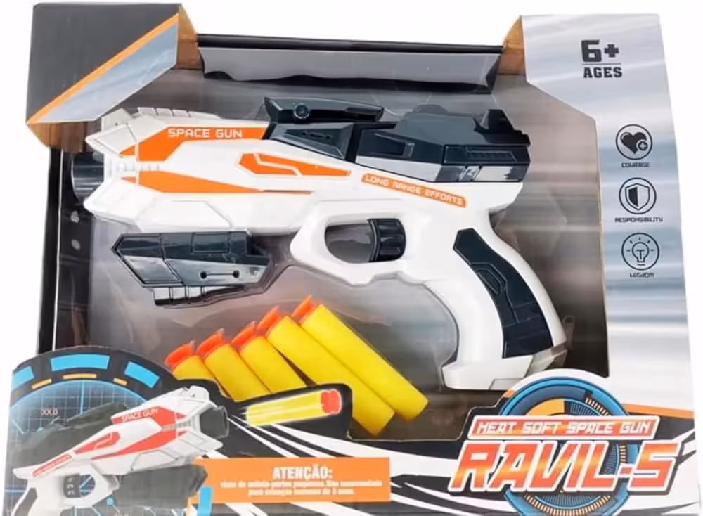 تفنگ بازی تیر ابری مدل Heat Soft Space Gun 826-31