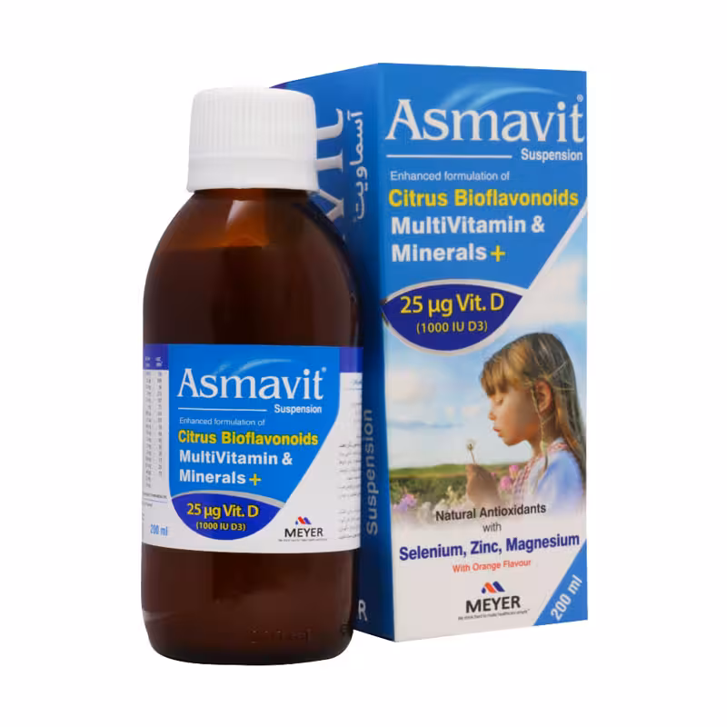 شربت آسماویت ویتابیوتیکس 200 میلی لیتر | Vitabiotics Asmavit Suspension 200 ml