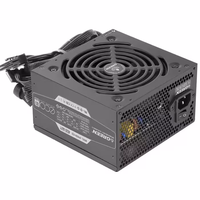 منبع تغذیه کامپیوتر گرین مدل GP450A-ECO Rev3.1