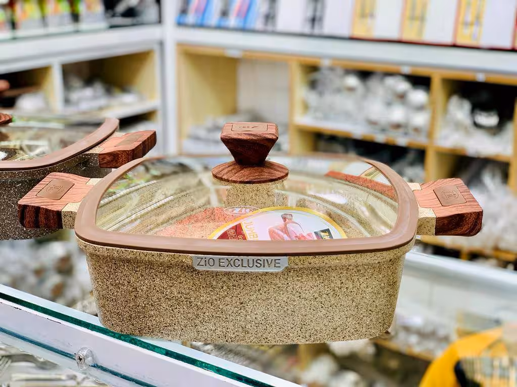 ماهیتابه مربعی گرانیتی مربع مارک زیو (ZiO)