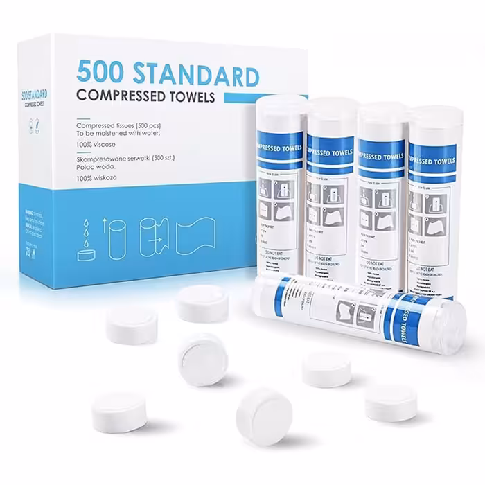 حوله فشرده یکبار مصرف Happy Cheers 500 Pieces Disposable Compressed Towels