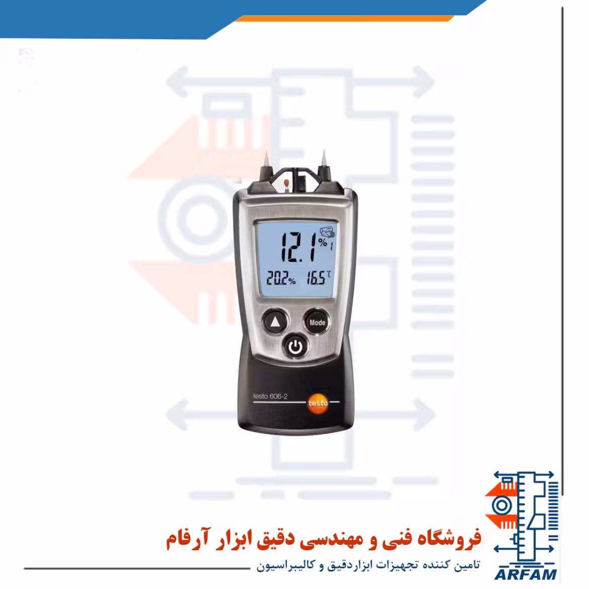 رطوبت سنج چوب با دما و رطوبت محیطی تستو مدل TESTO 606-2