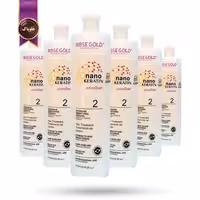 6 عدد کراتین مو رز گلد Rose Gold مدل نانو کراتین Nano keratin حجم 1100 میلی لیتر (اورجینال)