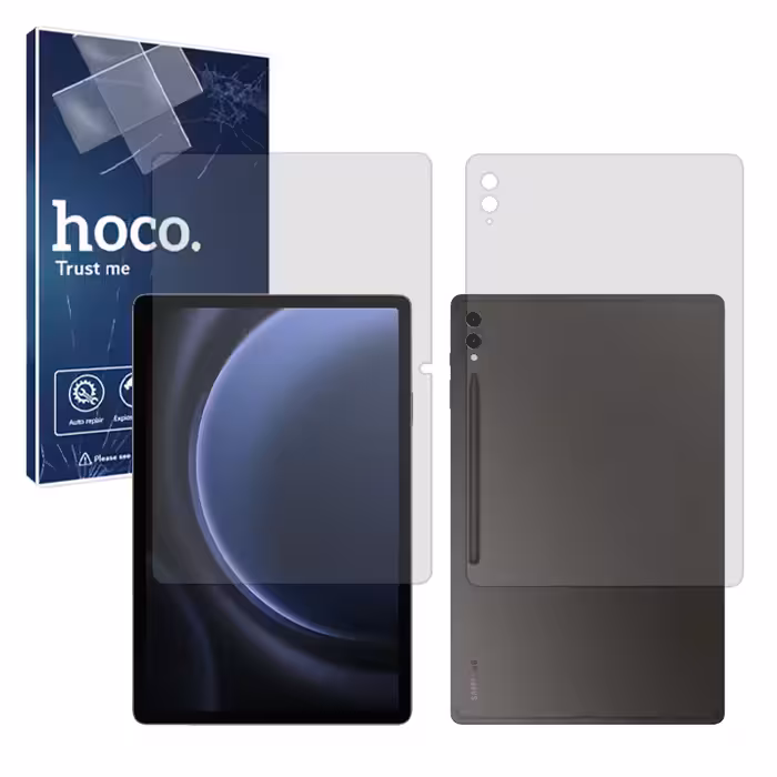 گلس صفحه نمایش و پشت تبلت سامسونگ  Galaxy Tab S9 FE مدل مات برند هوکو کد XLXL