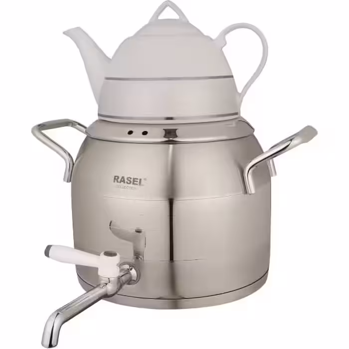 کتری قوری شیردار راسل 4 لیتری دسته لاکچری (ساخت ترکیه) – کد کالا:  TR-118 s