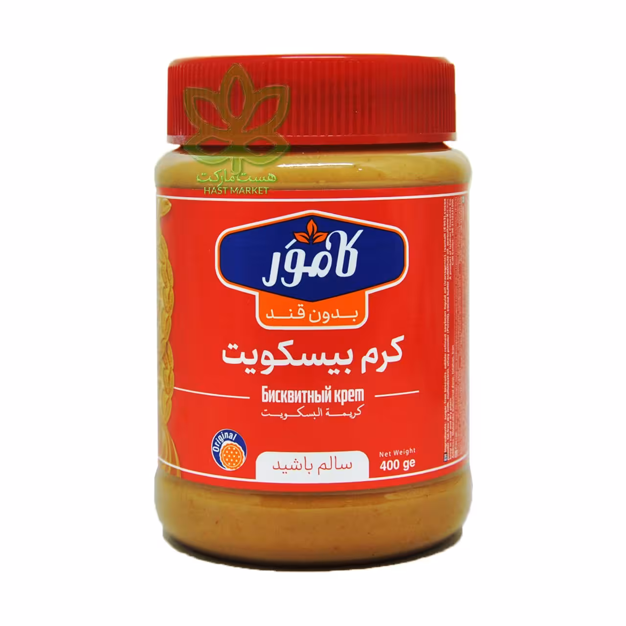 کرم بیسکوییت بدون شکر کامور 400 گرم