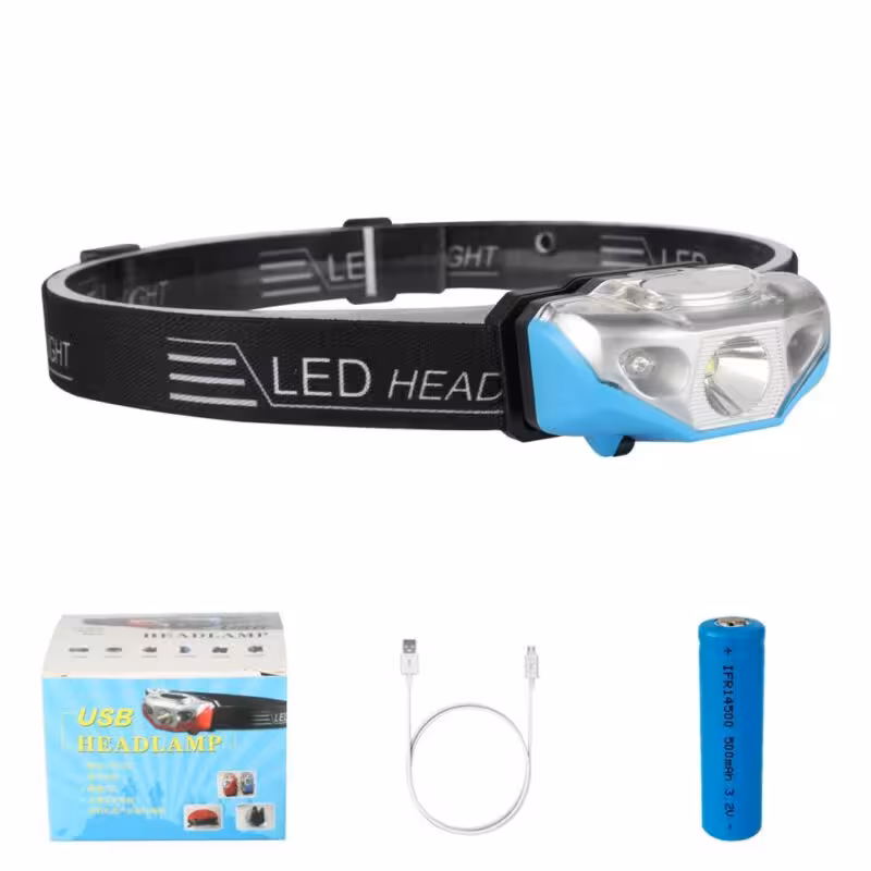 هدلایت چراغ پیشانی کوهنوردی سنسوردار مدل DH906 f باطری خور و شارژی