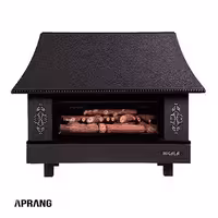 بخاری گازی شومینه ای نیک کالا مدل نفیس MC30 - مشکی