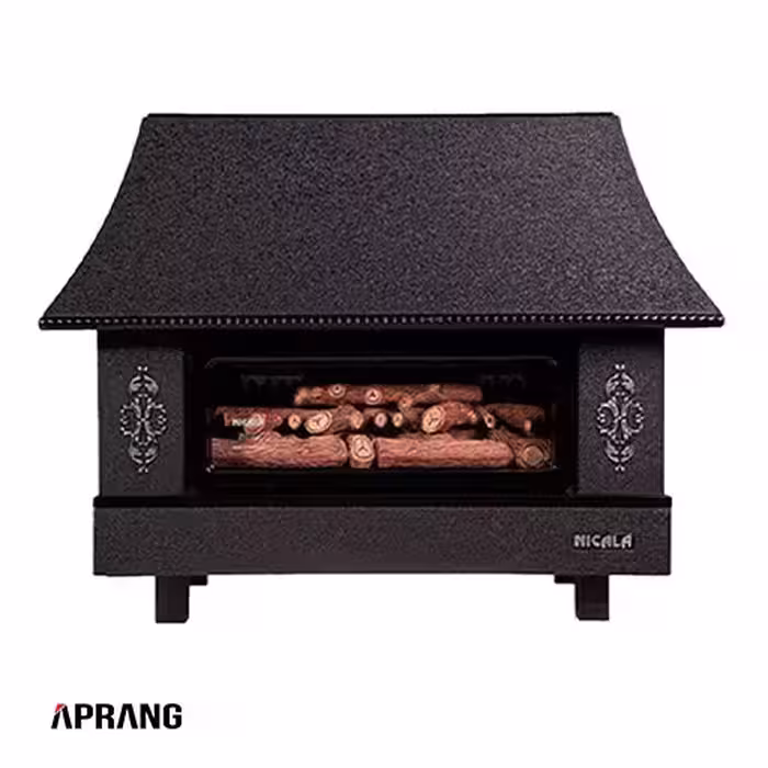 بخاری گازی شومینه ای نیک کالا مدل نفیس MC30 - مشکی