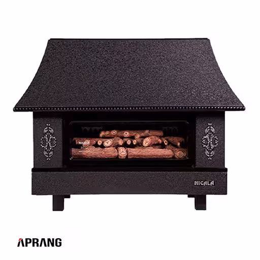 بخاری گازی شومینه ای نیک کالا مدل نفیس MC30 - مشکی