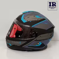 کلاه کاسکت فک متحرک SMK مدل  GULLWING - طوسی آبی
