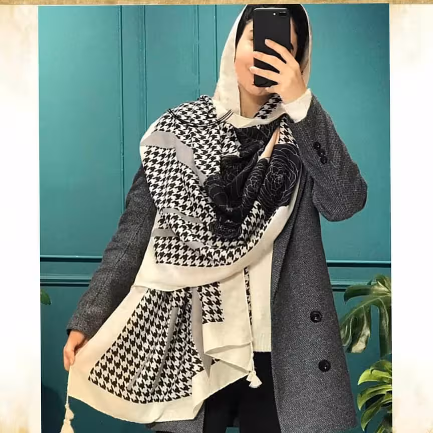 شال وارداتی طرحدار