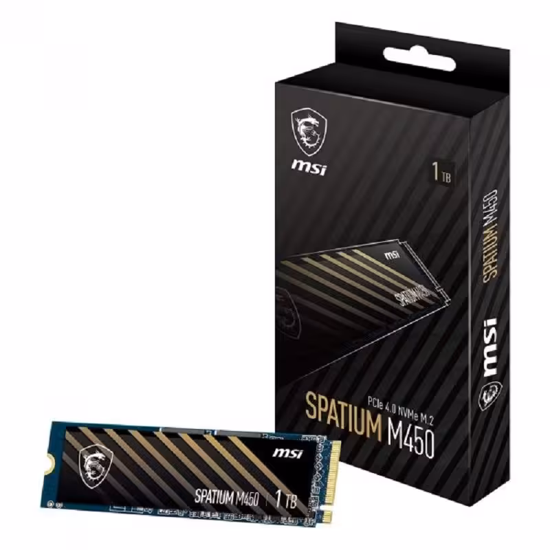 حافظه SSD اینترنال ام اس آی مدل SPATIUM M450 PCIe 4.0 NVMe M.2 ظرفیت 1 ترابایت