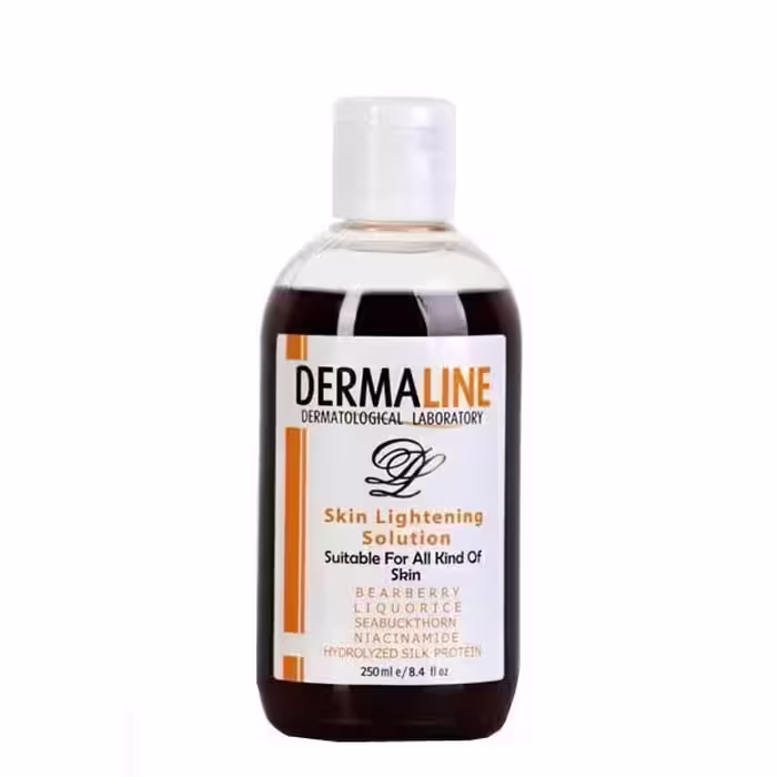 درمالاین تونر پاک کننده روشن کننده پوست 250 میل Dermaline