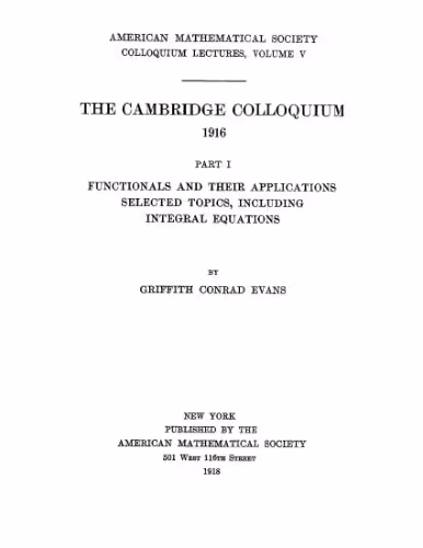 خرید و دانلود نسخه کامل کتاب The Cambridge Colloquium - 1916