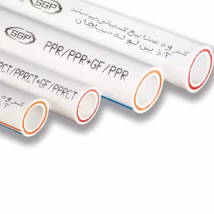 لوله سه لایه پلی پروپیلن آذین سفید 25