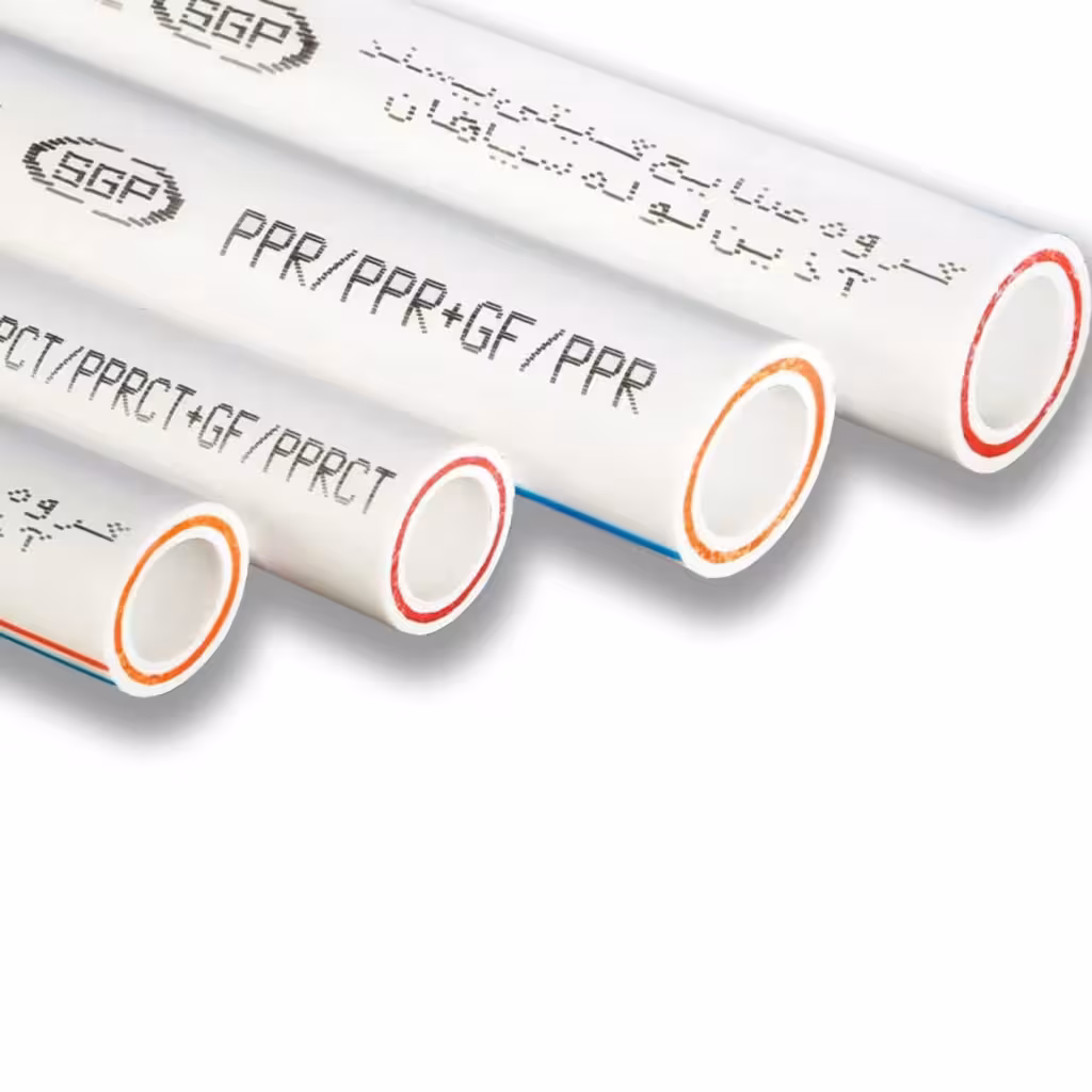 لوله سه لایه پلی پروپیلن آذین سفید 25