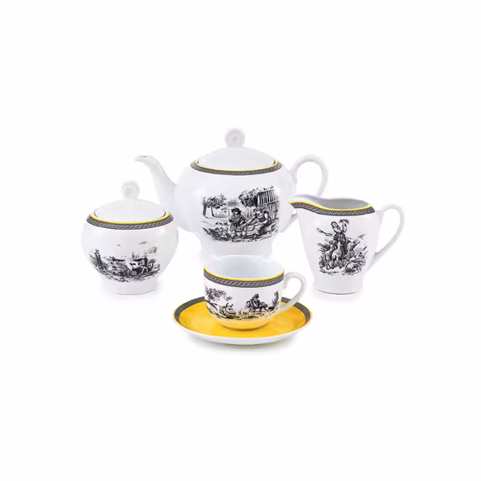 سرویس 17 پارچه چای خوری طرح ویلیج