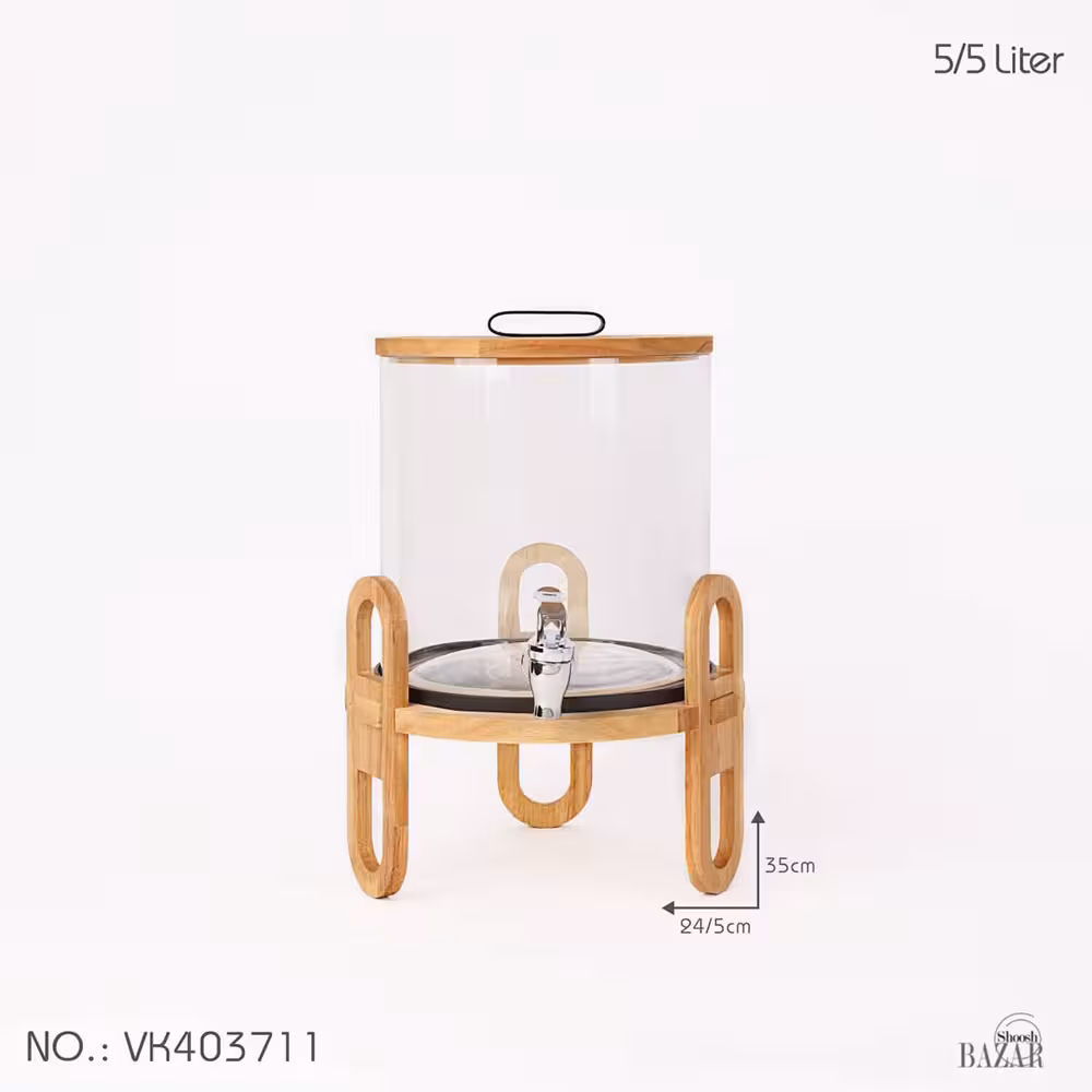 کلمن شیشه ای در چوب بی وی کی کد 403711