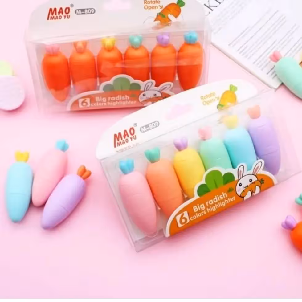 ماژیک هایلایت هویج رنگی پاستیلی فروش تکی