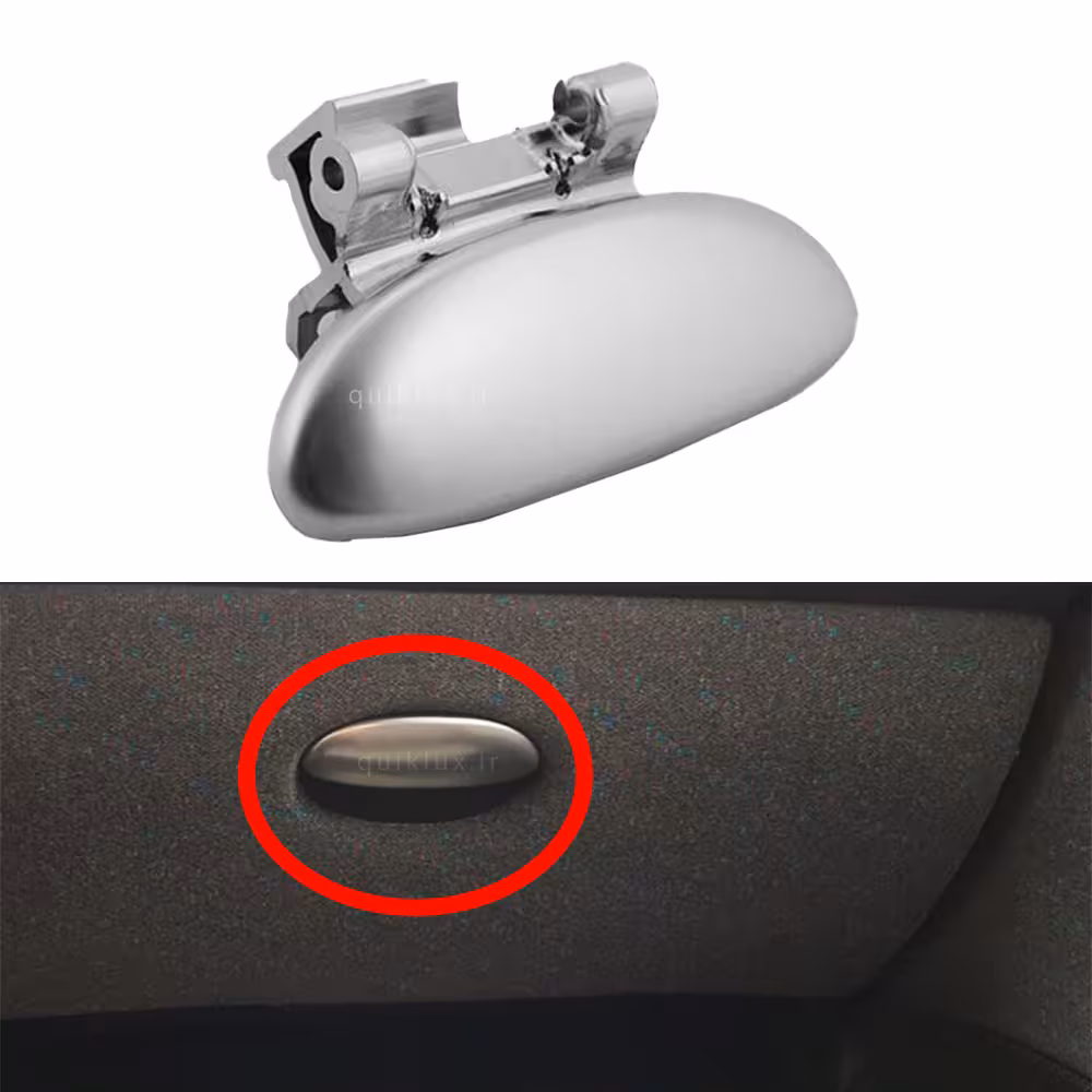 دستگیره درب داشبورد پژو 206 – 207 MP Pars- نقره ای مات