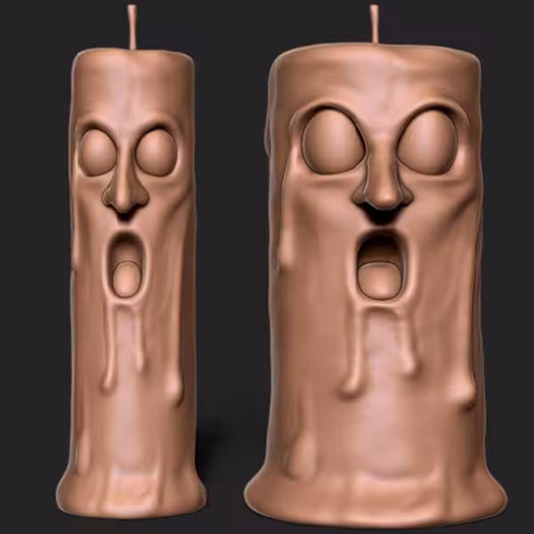 قالب طرح شمع متعجب