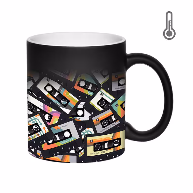 خرید و قیمت ماگ حرارتی طرح نوار کاست کد 1873