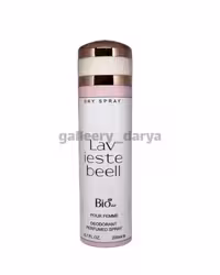 اسپری بدن زنانه برند بیواستار biostar رایحه LAV IESTE BEELL