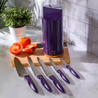 سرویس چاقو 6 پارچه کاراجا Retro بنفش