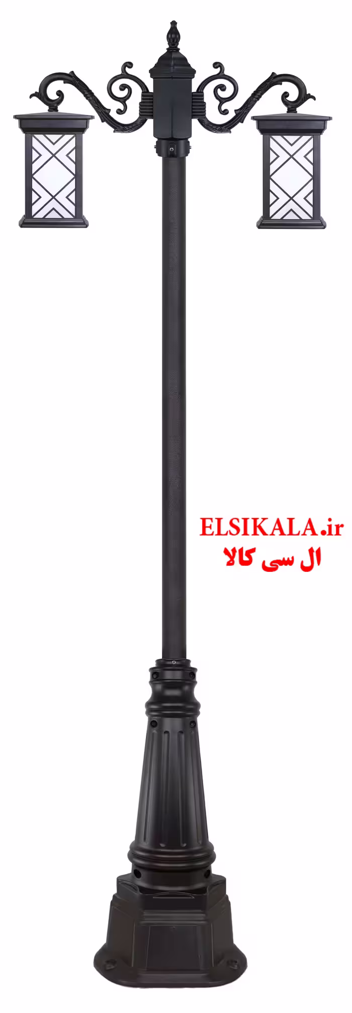 چراغ دو شاخه درتا طرحدار آلمینیوم دایکاست
