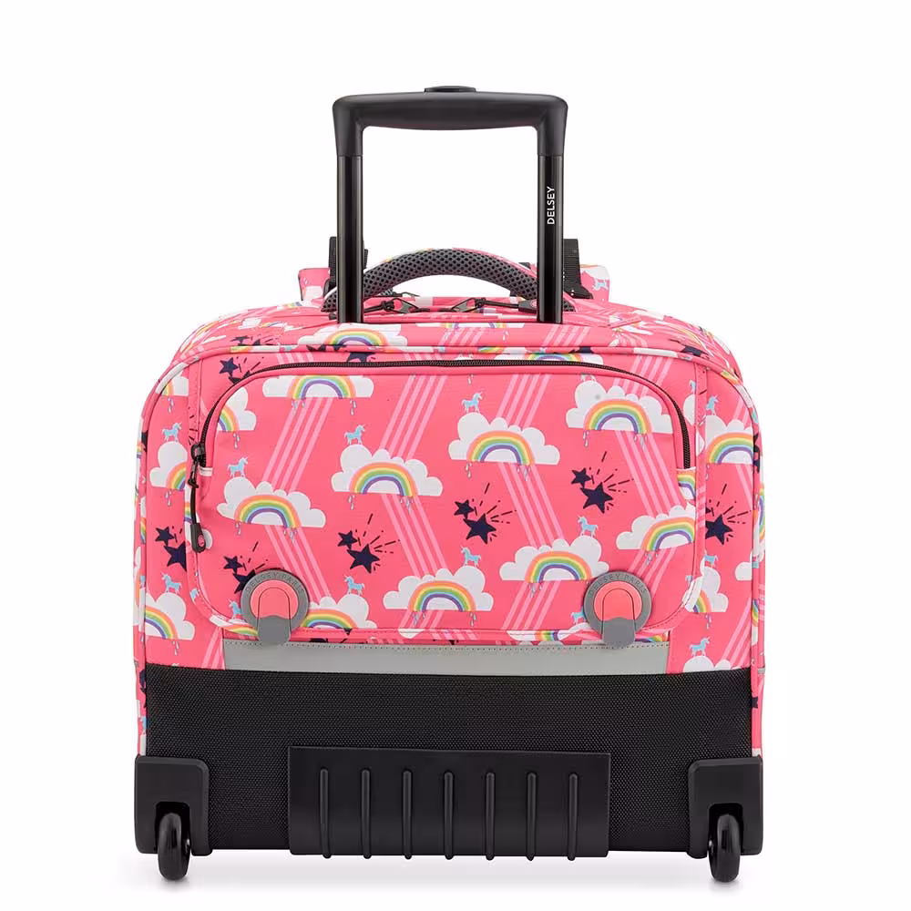 کیف دلسی مدرسه ای چرخدار مدل رنگین کمان