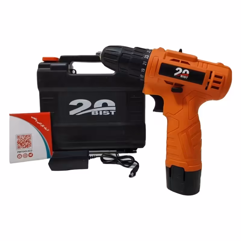 دریل پیچ گوشتی شارژی تک باتری مدل CE1 بیست شرکت آنکور (پی ام) گارانتی شرکتی