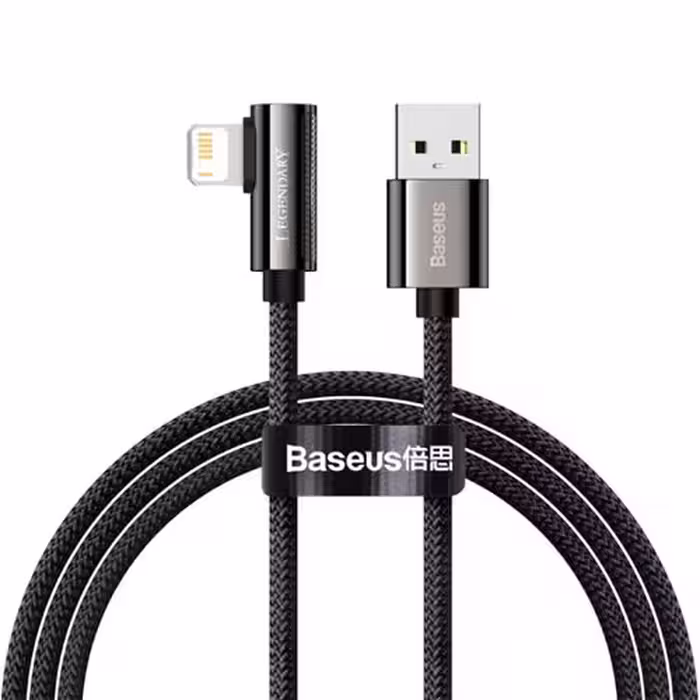 کابل شارژ لایتنینگ 90 درجه ای 1 متری لجند بیسوس مدل Baseus Legend Series
