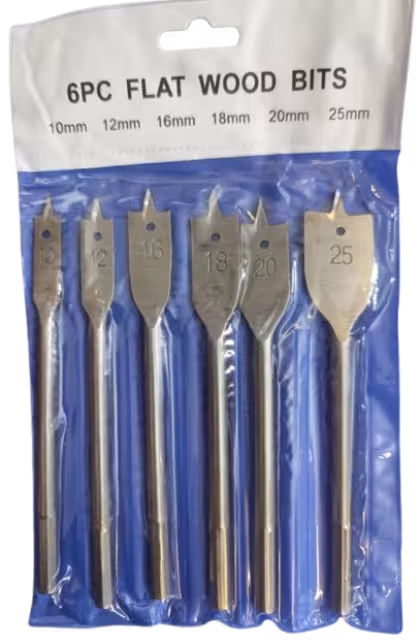 مجموعه 6 عددی مته نجاری و برش چوب مدل 1025