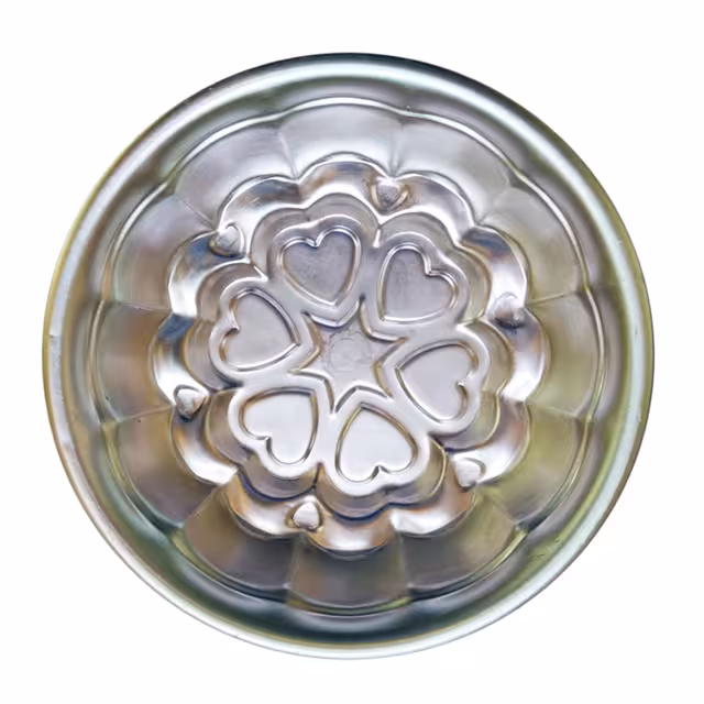 قالب کیک و ژله فلزی طرح گل و قلب کد 6114