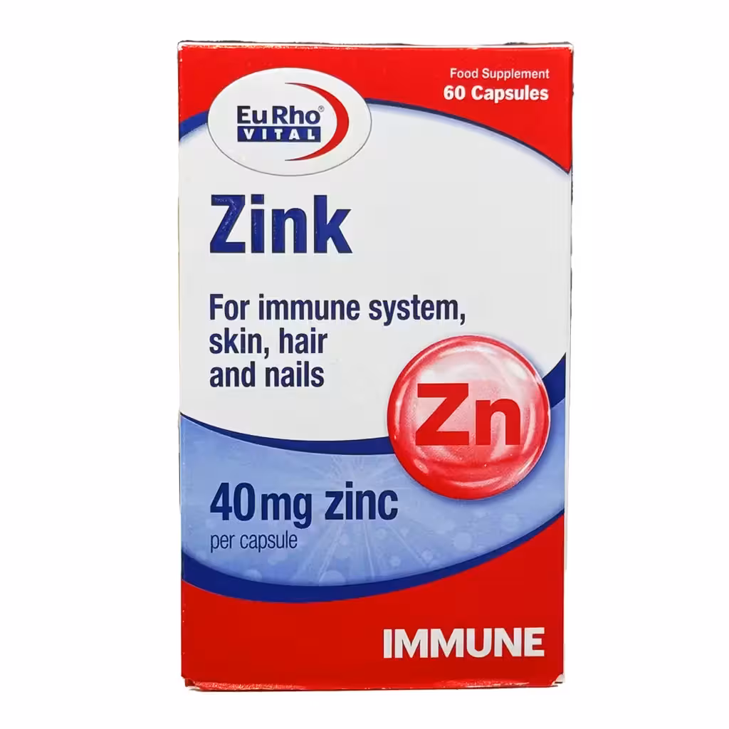 کپسول نرم زینک 40 میلی گرم یوروویتال - 60 عددی