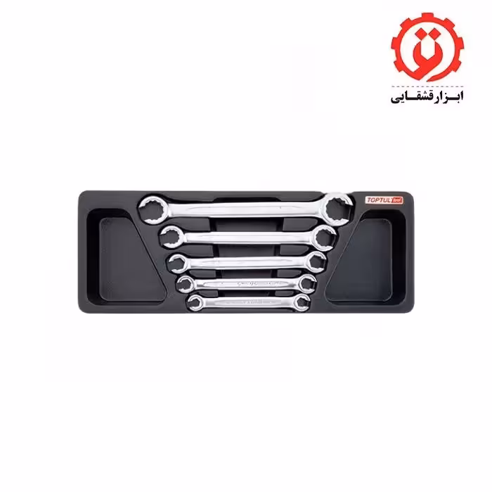 آچار های دو سر رینگ باز (چاک دار) 5 عددی تاپ تول مدل GAAT0502
