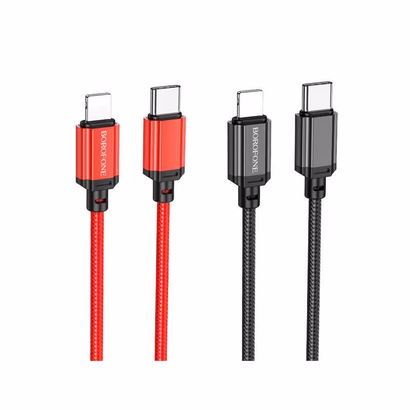 کابل تبدیل USB-C به لایتنینگ بروفون مدل BX87 20W طول 1 متر