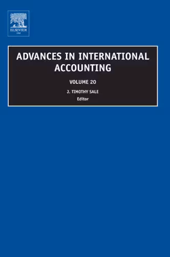 خرید و دانلود نسخه کامل کتاب Advances in International Accounting