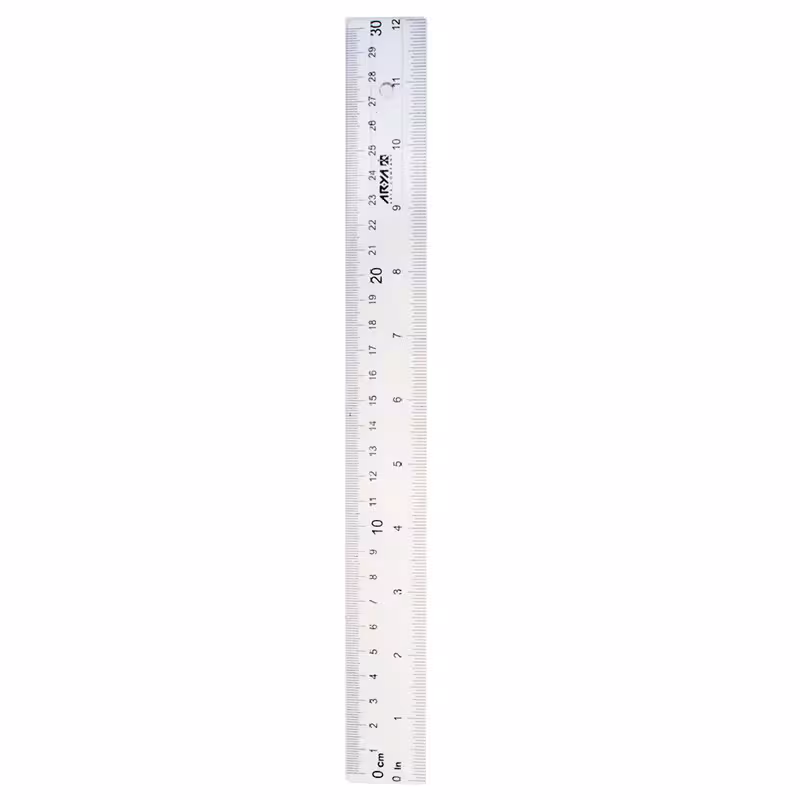 خط کش پلاستیکی آریا Arya 8031 30cm بسته 48 عددی