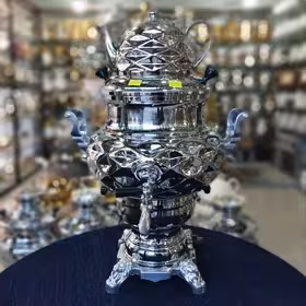 سماور گازی فیلکو مدل عدسی قوری دار گنجایش 8 لیتر