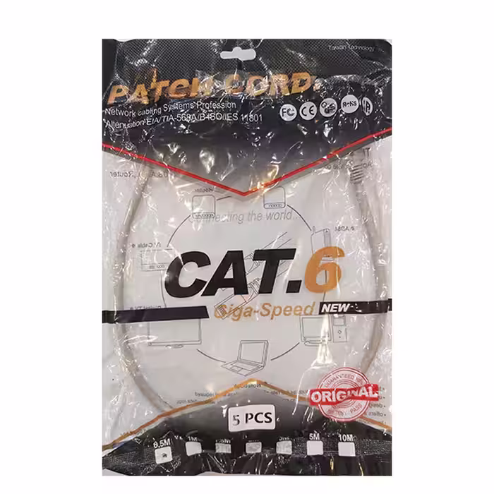 کابل شبکه PATCH cord cat6 -0/5m