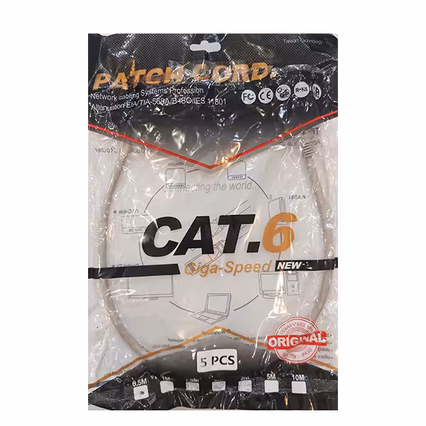 کابل شبکه PATCH cord cat6 -0/5m